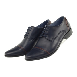 Veni vici Formal leather shoes, men's navy blue 149 4