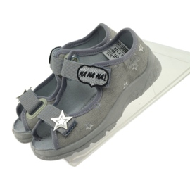 Girls' sandals Befado 969y122 gray grey 5