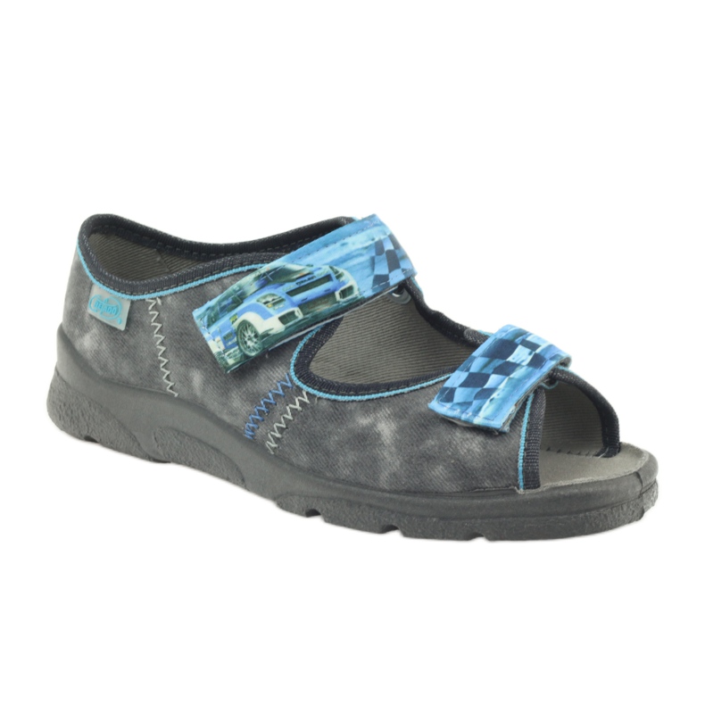 Befado 969y117 gray sandals blue grey 1
