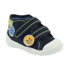 Befado 212p054 navy blue sneakers slippers green 1