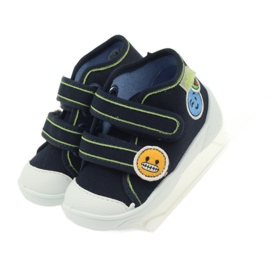 Befado 212p054 navy blue sneakers slippers green 4