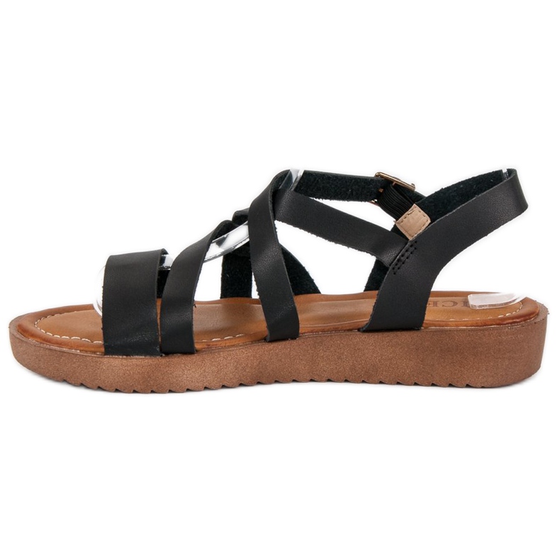 Licean Casual black sandals 1 Licean Casual black sandals 1