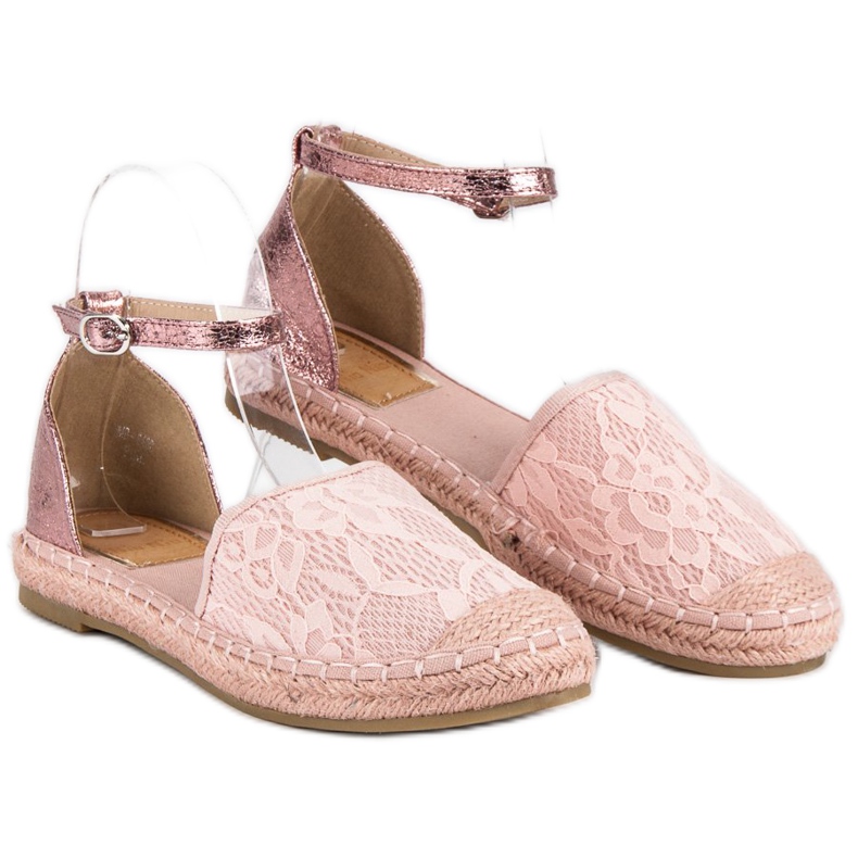 Nio Nio Pink lace espadrilles 1