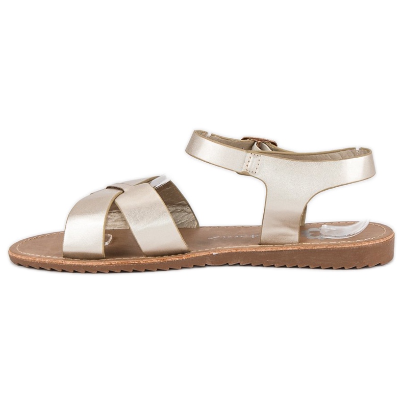 Anesia Paris Women's golden sandals 1 Anesia Paris Women's golden sandals 1