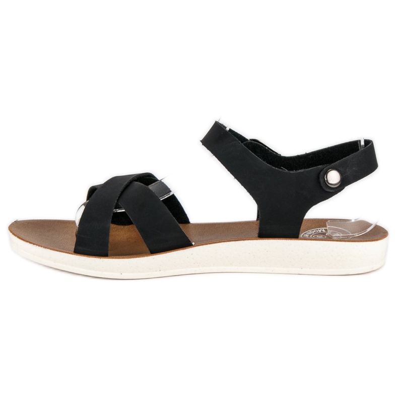 Black sandals with a buckle 1