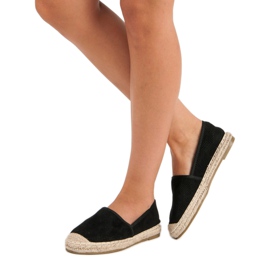 Bestelle Openwork black espadrilles 2