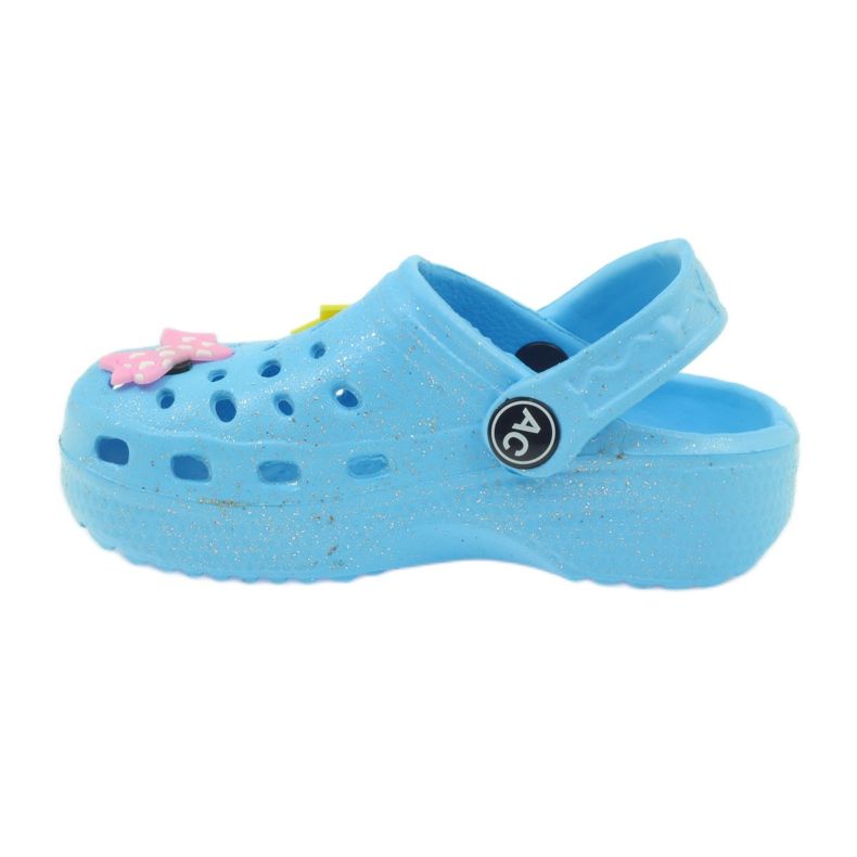 American Club American blue crochet slippers 2