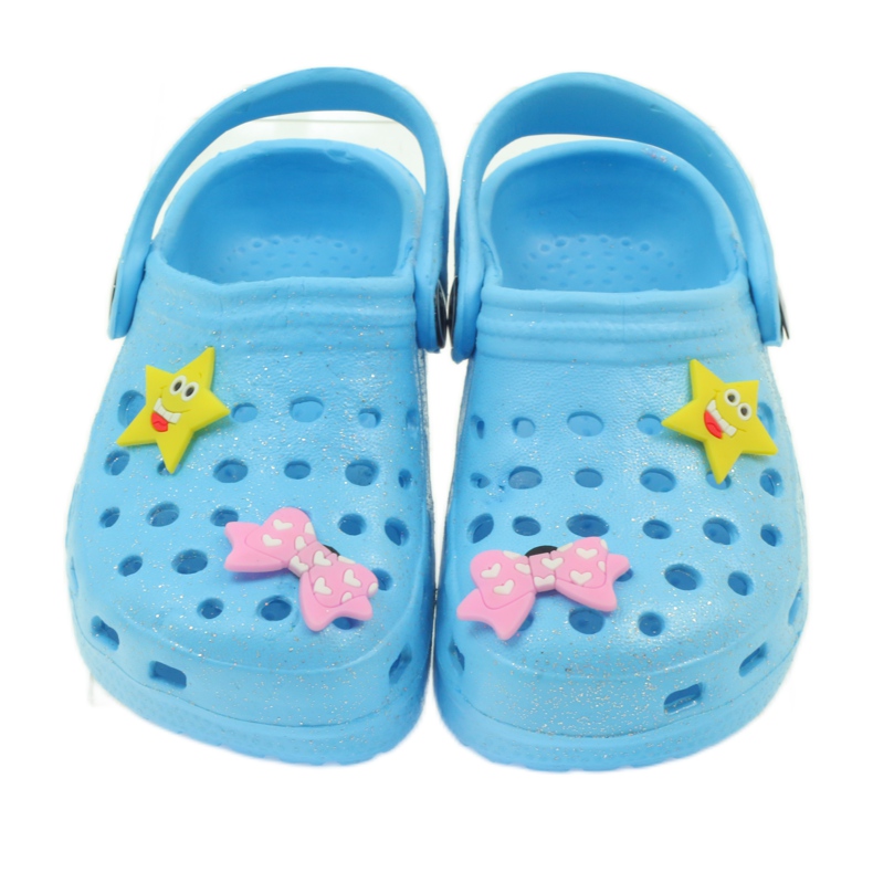 American Club American blue crochet slippers 3