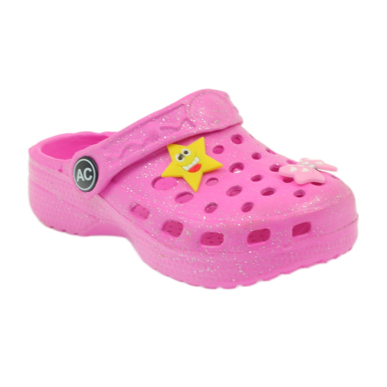 American Club American crocs children's slippers pink 1 American Club American crocs children's slippers pink 1