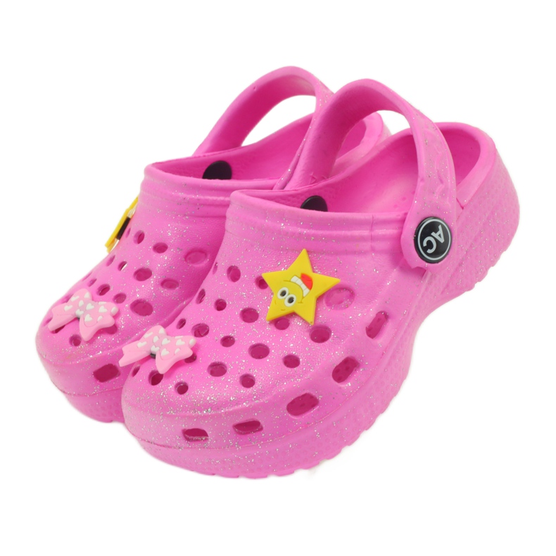 American Club American crocs children's slippers pink 4 American Club American crocs children's slippers pink 4