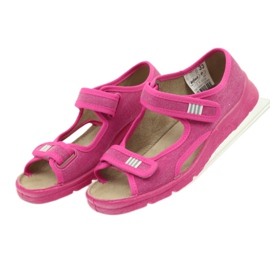Sandals Befado 113y009 pink slippers 4