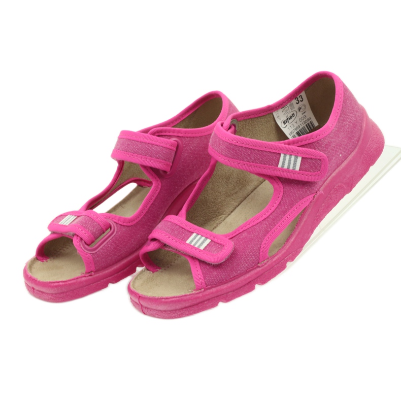 Sandals Befado 113y009 pink slippers 4