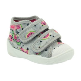 Sneakers slippers in Befado gray watermelons grey green pink 1