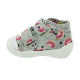 Sneakers slippers in Befado gray watermelons grey green pink 2