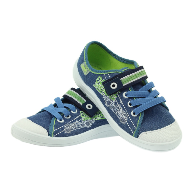 Slippers of boys' Sneakers Befado 251x093 blue green navy blue 3