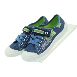 Slippers of boys' Sneakers Befado 251x093 blue green navy blue 4 Slippers of boys' Sneakers Befado 251x093 blue green navy blue 4