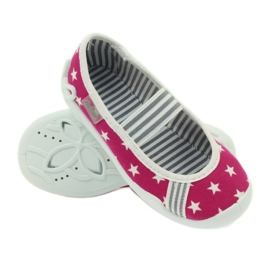 Befado children's shoes ballerinas slippers 193x063 white pink 3 Befado children's shoes ballerinas slippers 193x063 white pink 3