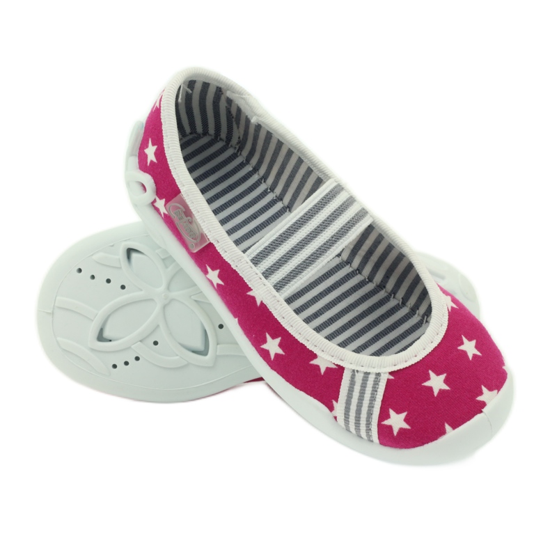 Befado children's shoes ballerinas slippers 193x063 white pink 3 Befado children's shoes ballerinas slippers 193x063 white pink 3