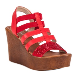 Renda Light wedge sandals red 1