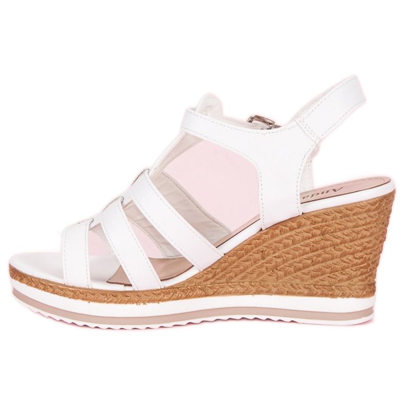 White wedge sandals 1