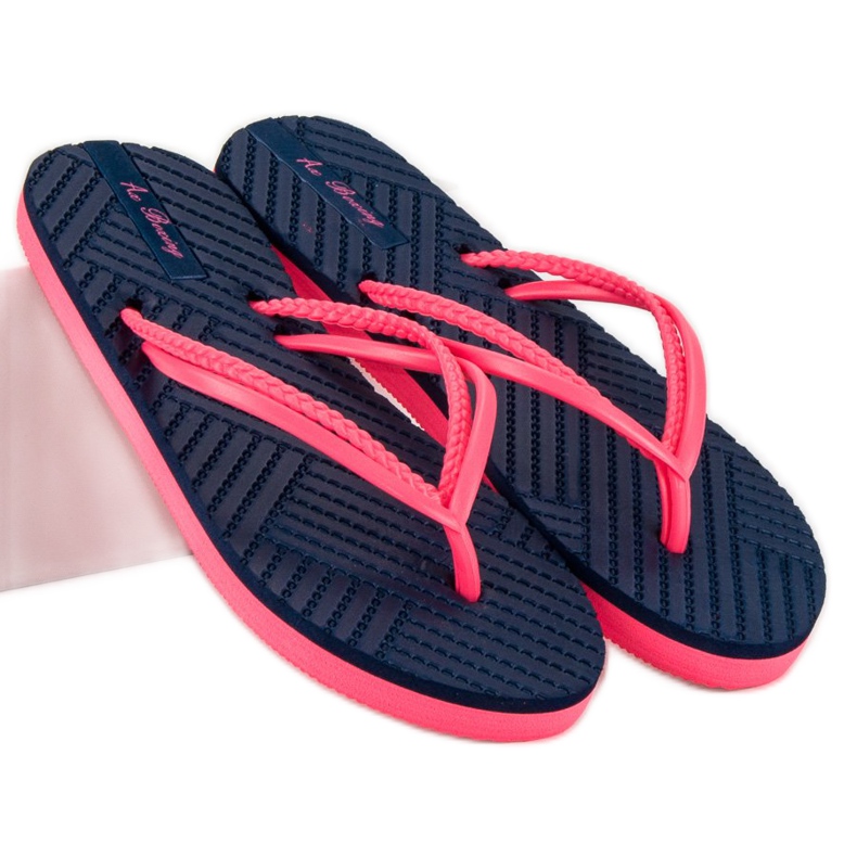 Ax Boxing Rubber flip-flops blue pink 1