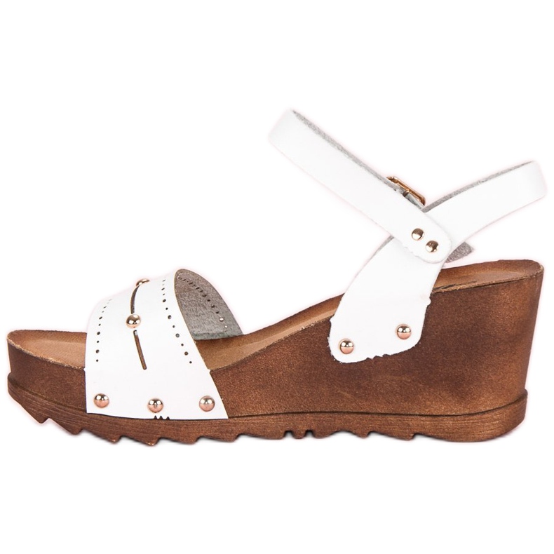 White wedge sandals 1