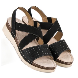 Slip-on vinceza sandals black 2