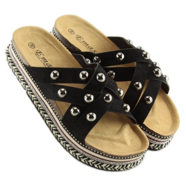 Black Espadrilles BV-418 black 2