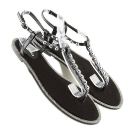 Black Sandals flip-flops 17716 negro 2