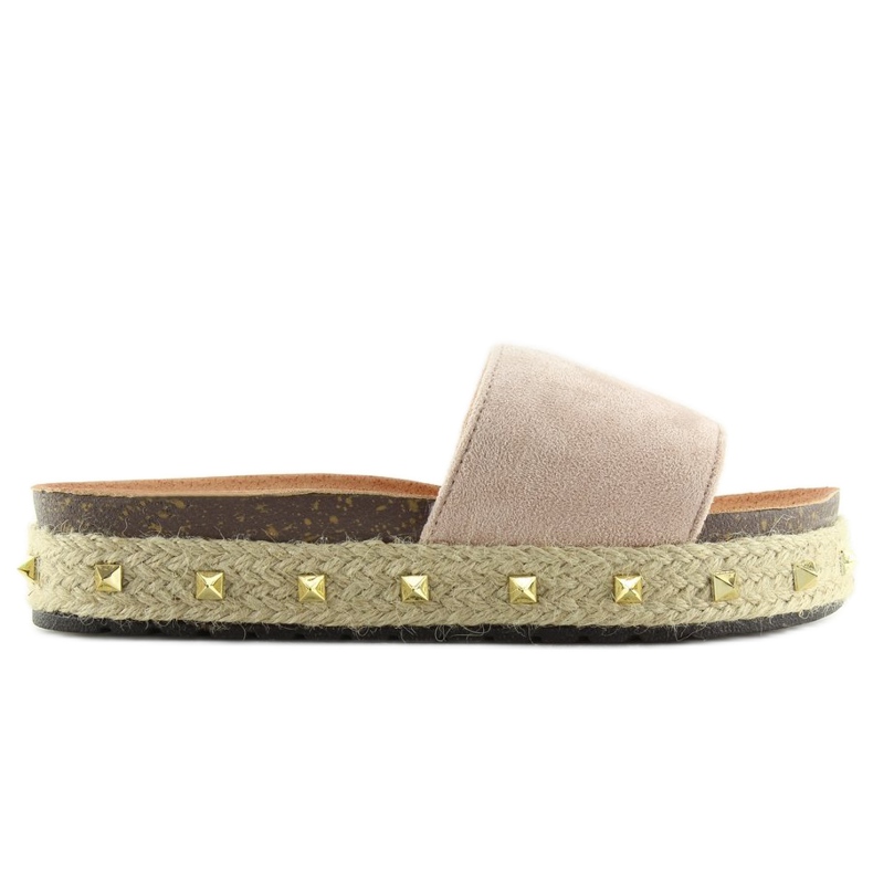 LS51 carnation beige espadrilles slippers 1