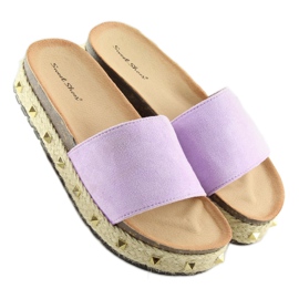 Violet LS51 L.PURPLE purple espadrilles slippers 2