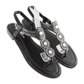 Black flip-flops LS-89091 Black 2