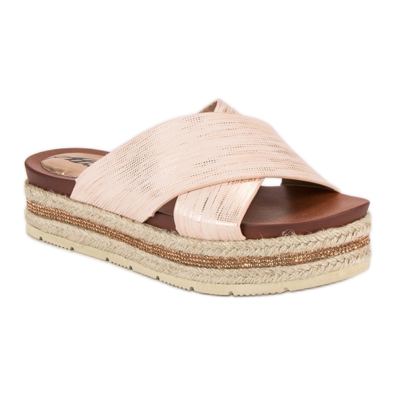 Espadrilles powder slippers pink 1