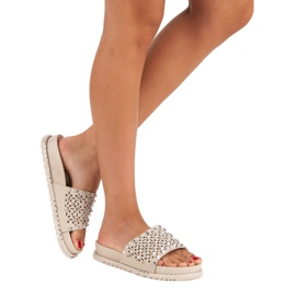 Rock beige slippers 1