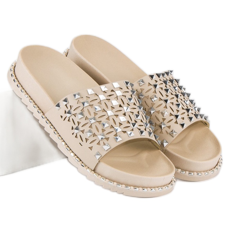 Rock beige slippers 2