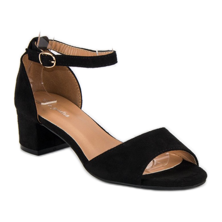 Via Giulia  Black high-heeled sandals 1