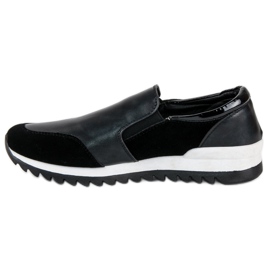Vinceza slip-on sports shoes black 1