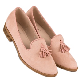 SDS Fashionable suede lords pink 1