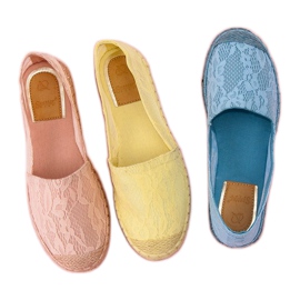 Seastar Blue lace espadrilles 2