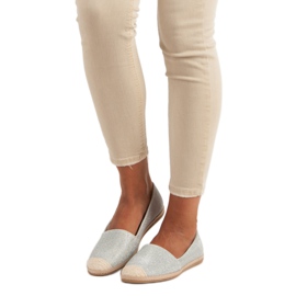 Glitter espadrilles grey 1
