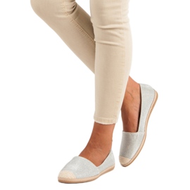 Glitter espadrilles grey 2