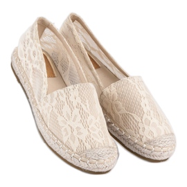 Seastar Beige Lace Espadrilles 2