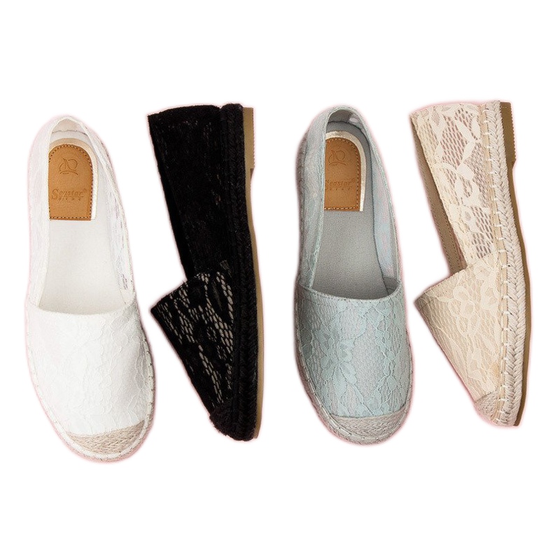 Seastar Black Lace Espadrilles 1