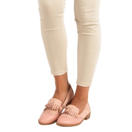 SDS Pink Loafers With Fringes 1