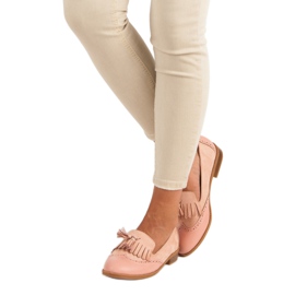 SDS Pink Loafers With Fringes 2