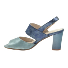 M.Daszyński Daszyński leather insole sandals blue 2