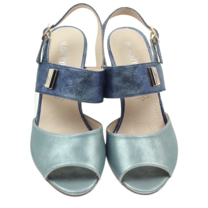 M.Daszyński Daszyński leather insole sandals blue 3