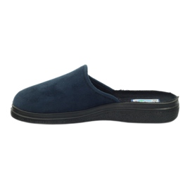 Diabetic slippers Befado 132d 006 navy blue 2