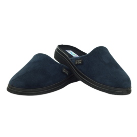Diabetic slippers Befado 132d 006 navy blue 3