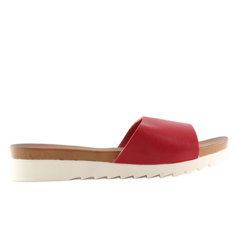 Red women's red slippers H10 Red 1